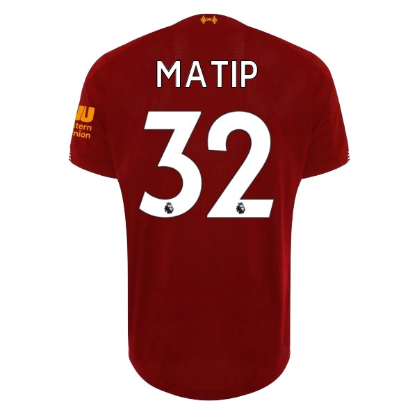 Camiseta Liverpool NO.32 Matip Primera equipo 2019-20 Rojo